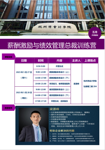 薪酬激勵(lì)與績(jī)效管理總裁訓(xùn)練營(yíng)